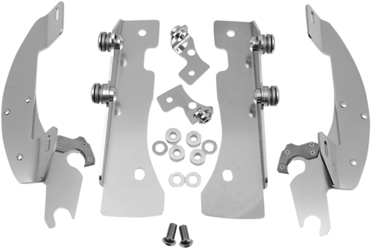 Memphis Shades Polished Batwing Fairing Mount Kit 1999-2014 Yamaha XV 1600 1700