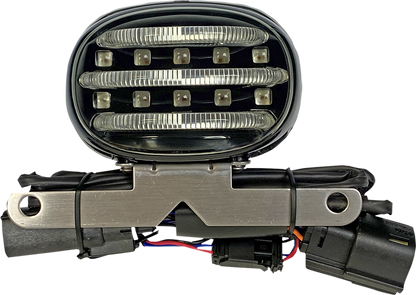Custom Dynamics Probeam Mini LED Smoke Lens Rear Taillight 10-13 Harley Touring