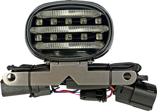 Custom Dynamics Probeam Mini LED Smoke Lens Rear Taillight 10-13 Harley Touring