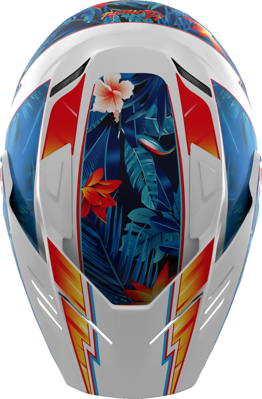 Icon Elsinore Kaonohi Blue Unisex Adult Modular Motorcycle Race Street Helmet