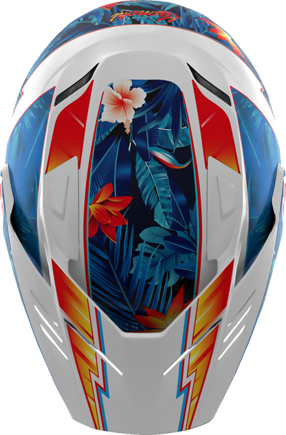 Icon Elsinore Kaonohi Blue Unisex Adult Modular Motorcycle Race Street Helmet