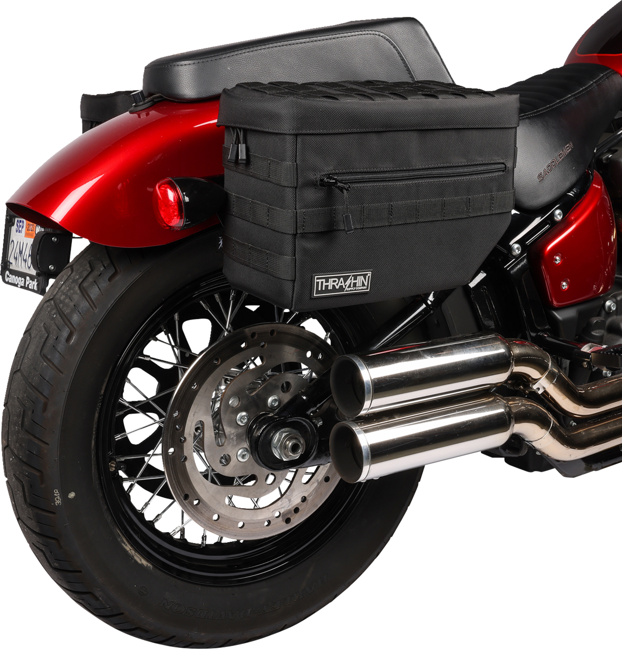 Thrashin Escape Storage Saddlebags for 1982-2023 Harley Softail Dyna TSB-0007