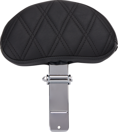 Drag Specialties EZ Glide II Diamond Stitch Small Backrest for Harley Davidson