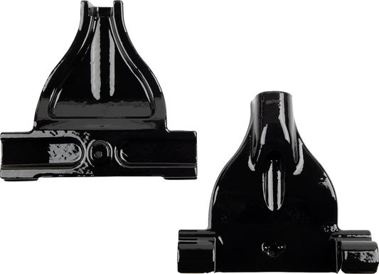 Drag Specialties Black Passenger Floorboard Mounts for 2018-2023 Harley Softail