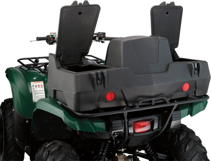 Moose Black ATV Lockable Diplomat II Rear Cargo Rack Gear Storage Trunk & Seat