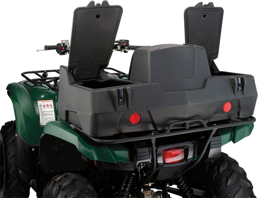 Moose Black ATV Lockable Diplomat II Rear Cargo Rack Gear Storage Trunk & Seat