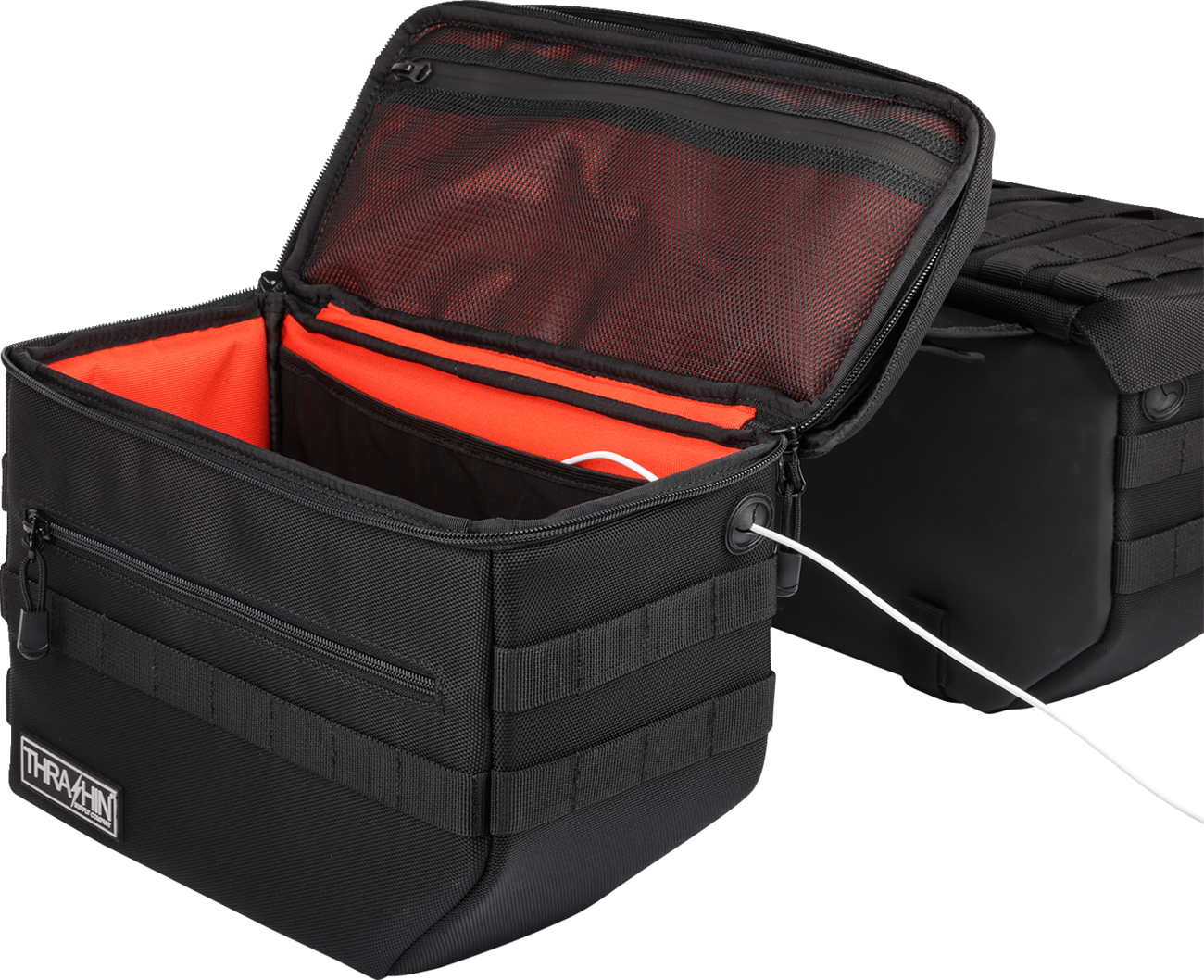 Thrashin Escape Storage Saddlebags for 1982-2023 Harley Softail Dyna TSB-0007