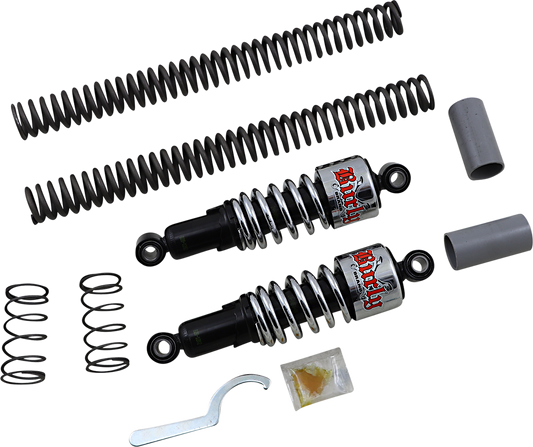 Burly Brand Slammer Chrome Suspension Lowering Kit for 2006-2017 Harley Dyna FXD