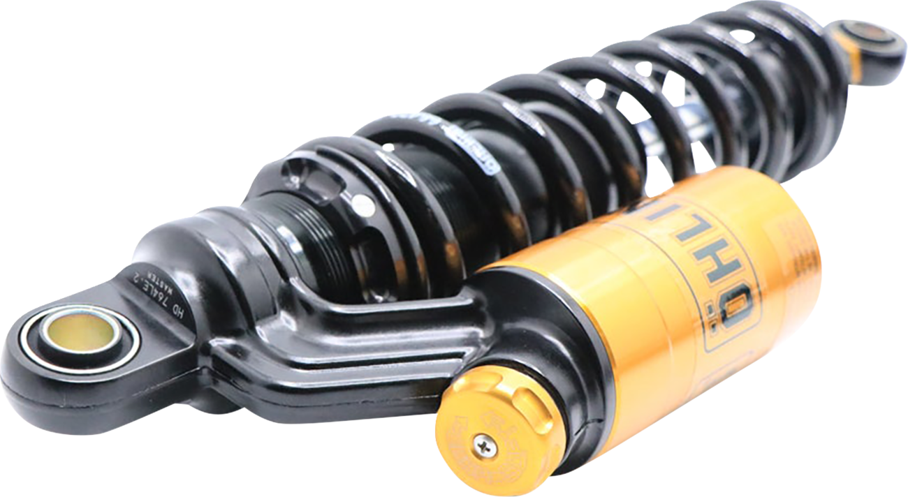 Ohlins HD 765 Twin 13" STX36 Blackline Rear Shocks for 1991-2017 Harley Dyna FXD