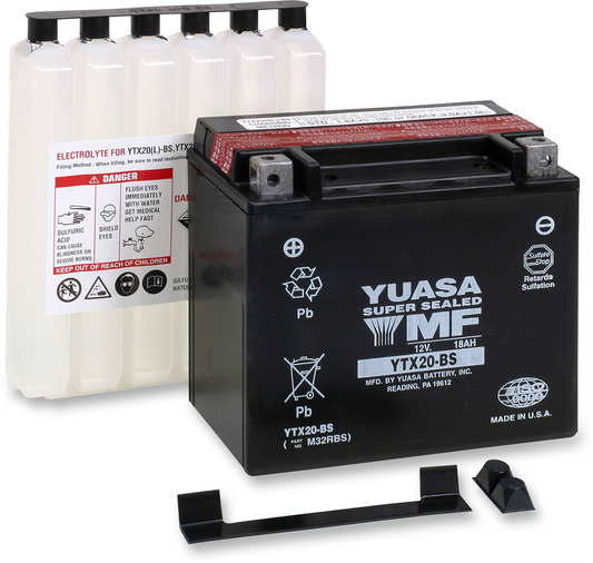 Yuasa 12v Replacement Battery 1973-2023 Harley Softail Sportster Honda Ducati