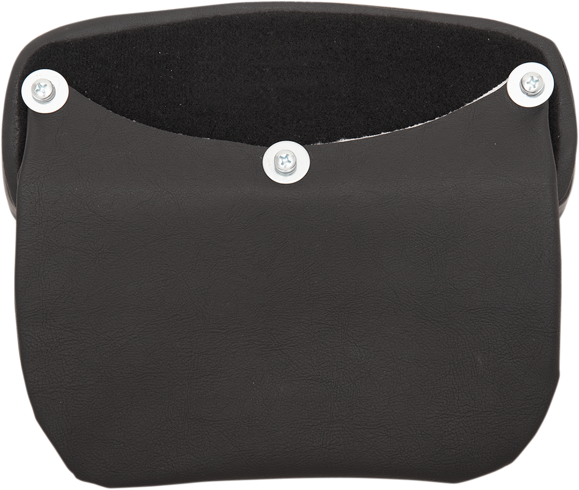 Drag Specialties Chopped Tour Pak Solar Leather Backrest Pad for Harley Touring