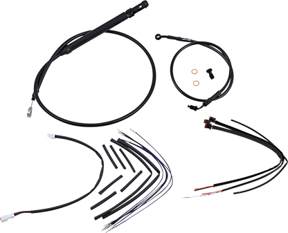 Burly Brand 16" Ape Hanger Handlebar ABS Cable Kit for 2018-2024 Harley Softail