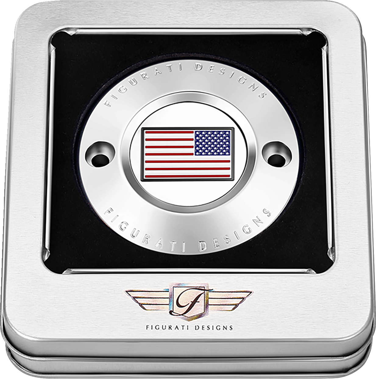 Figurati Designs American Flag Timing Points Cover for 2017-2023 Harley M8