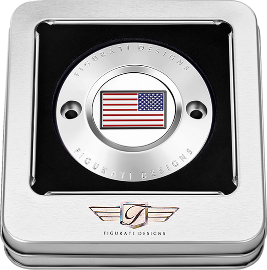 Figurati Designs American Flag Timing Points Cover for 2017-2023 Harley M8