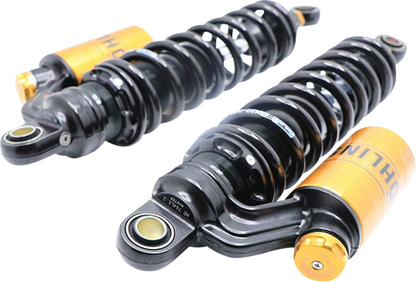 Ohlins HD 765 Twin 13" STX36 Blackline Rear Shocks for 1991-2017 Harley Dyna FXD