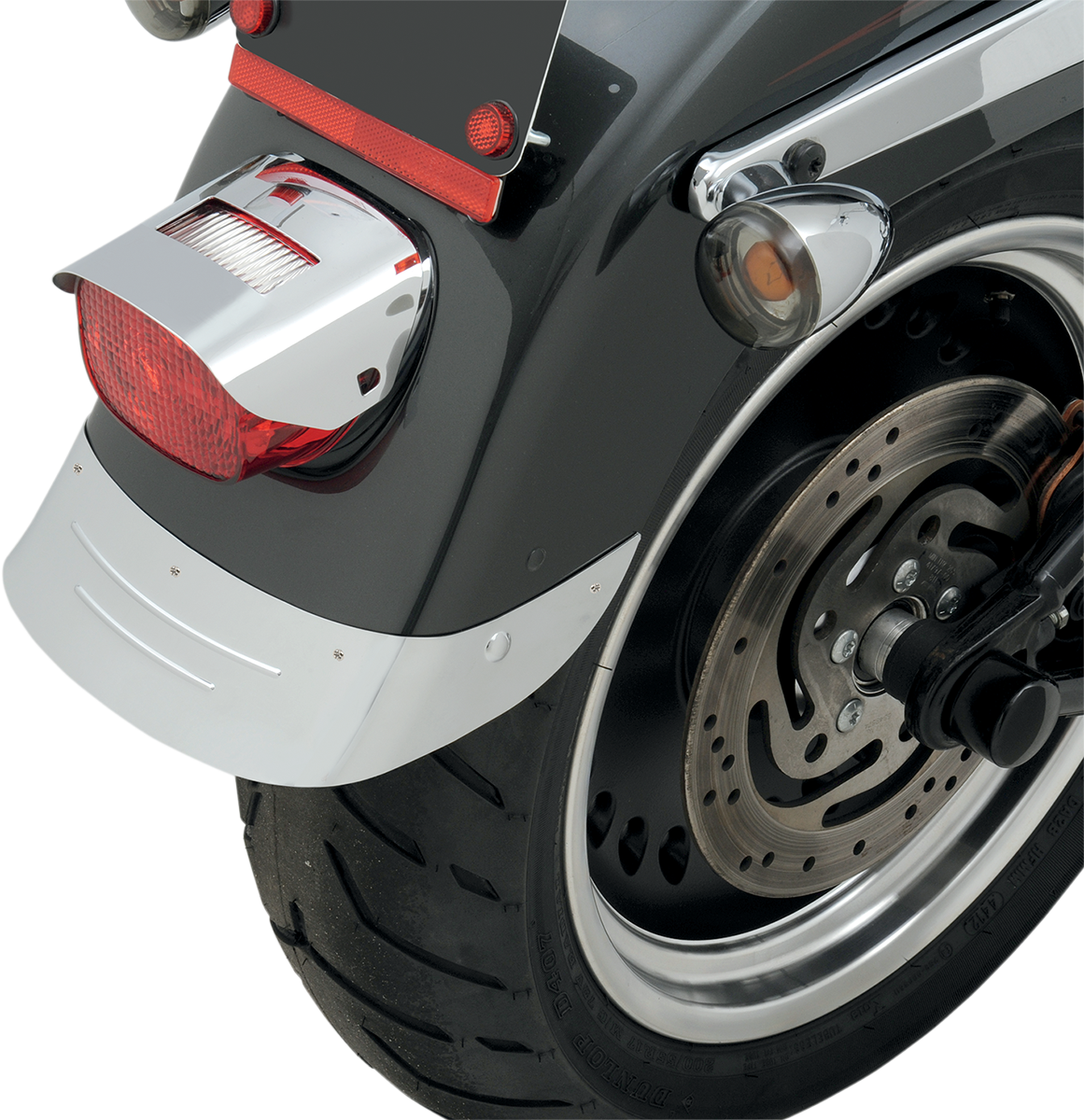 Drag Specialties Rear Motorcycle Fender Skirt 2001-2017 Harley Softail Fat Boy