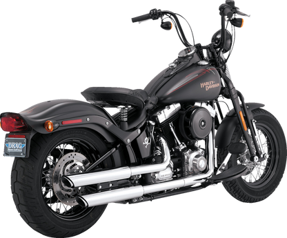 Vance & Hines Twin Slash 3" Slip On Mufflers 2008-09 Harley Softail Cross Bones