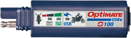 OptiMate USB Charger LED Motorcycle Battery Monitor O-100V3