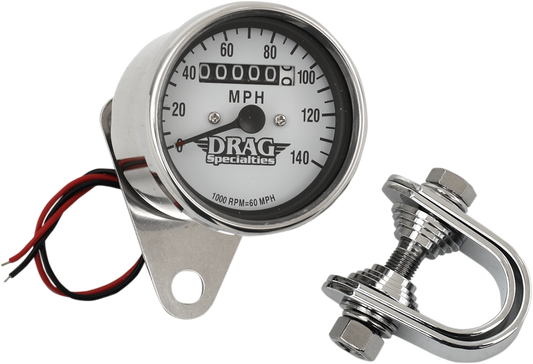 Drag Specialties Chrome 1:1 Mini Speedo Speedometer fits Harley Davidson