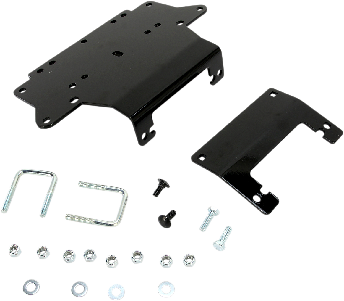 Moose Utility UTV Black Front Winch Mount Kit for 2015-2023 Honda Pioneer 500