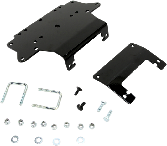 Moose Utility UTV Black Front Winch Mount Kit for 2015-2023 Honda Pioneer 500