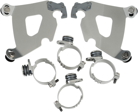 Memphis Shades Cafe Fairing & Polished Mount Kit 2006-2021 Harley Dyna Models