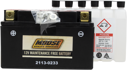 Moose YTZ10S Maintenance Free Battery 2005-2007 Yamaha Raptor 350 SE 4x2