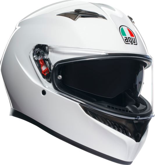 AGV K3 Seta White Unisex Adult Motorcycle Street Riding Full Face Helmet
