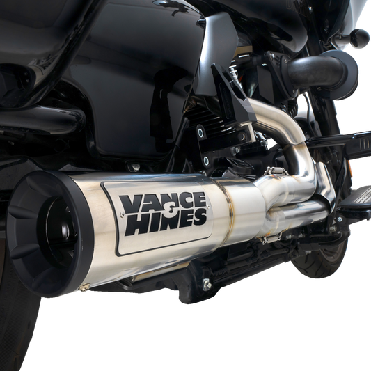 Vance & Hines Hi-Output RR Exhaust Brushed Heat Shield Kit for Harley Davidson