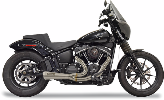 Bassani Ripper Short 2-1 Exhaust System for 2018-2023 Harley Softail FXLR FLFBS