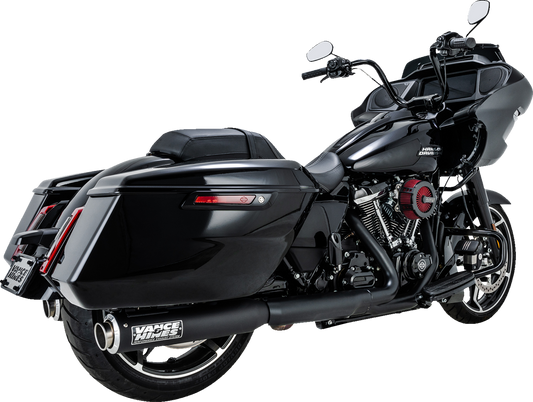 Vance & Hines Supersport Black Slip On Mufflers for 2018-2024 Harley Touring M8
