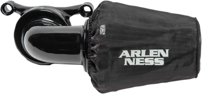 Arlen Ness Black Monster Sucker w/ Cover Air Filter Cleaner Rain Sock for Harley
