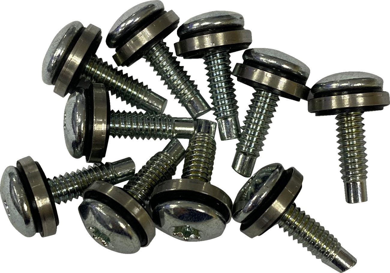 Drag Specialties 10 Fuel Pump Top Plate Zinc Screws for 2001-2017 Harley Softail