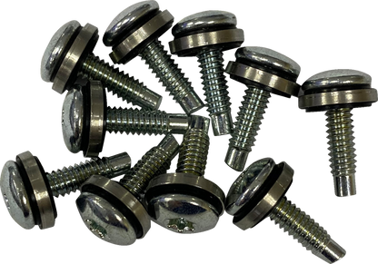 Drag Specialties 10 Fuel Pump Top Plate Zinc Screws for 2001-2017 Harley Softail