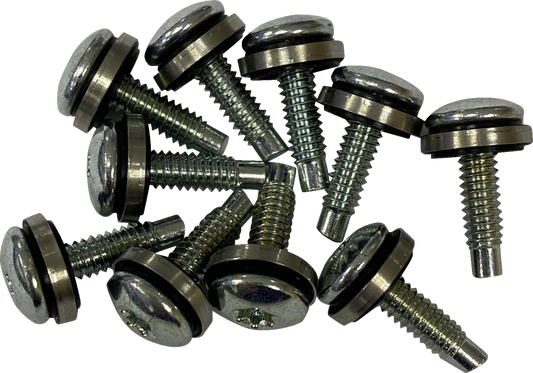 Drag Specialties 10 Fuel Pump Top Plate Zinc Screws for 2001-2017 Harley Softail