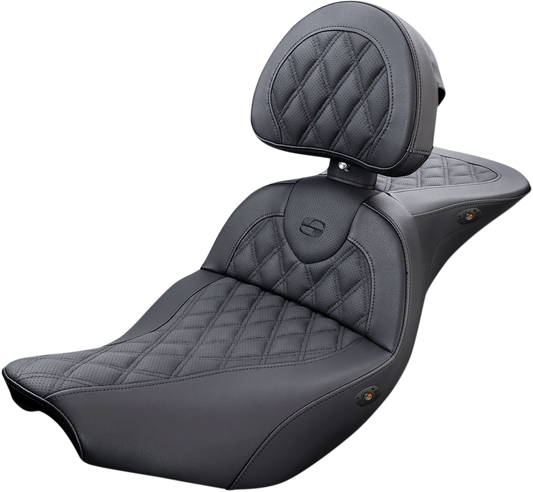 Saddlemen Roadsofa Heated w/ Backrest Lattice Seat for 2014-2023 Indian Chief