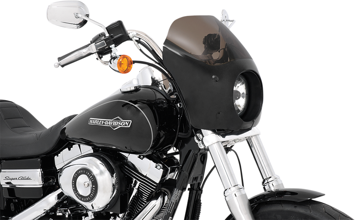 Memphis Shades Cafe Fairing & Polished Mount Kit 2006-2021 Harley Dyna Models
