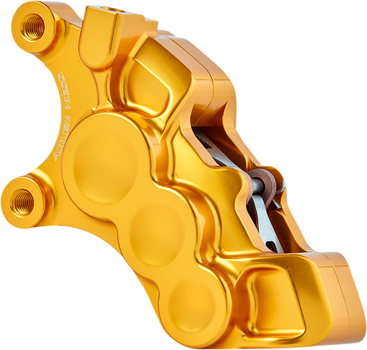 Arlen Ness Gold 6-Piston Front Left Brake Caliper fits 2006-2025 Harley 11.8"