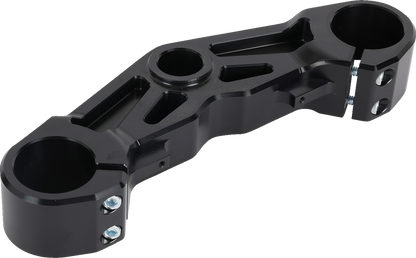 Thrashin Supply Black Bottom Triple Tree for 2024 Harley Road Glide FLTRX