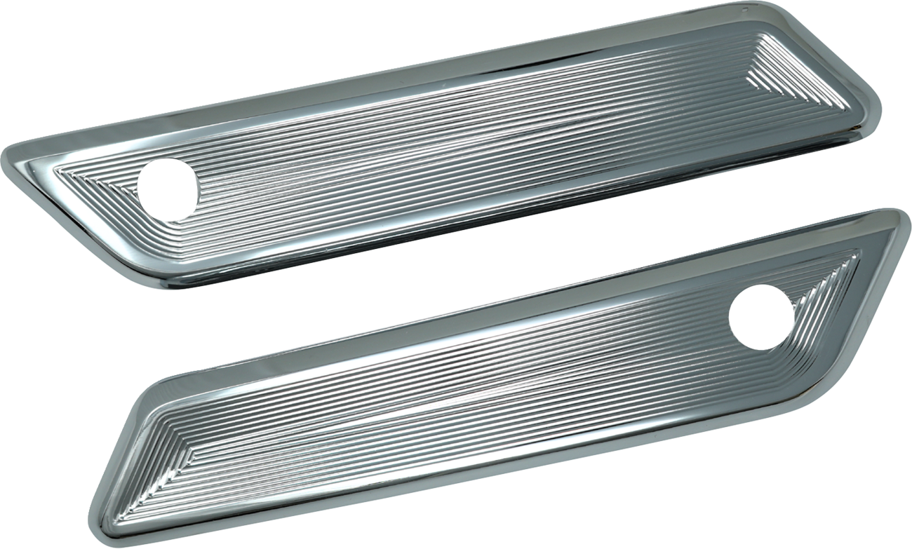 Kodlin Vektor Chrome Saddlebag Latch Covers for 2023-26 Harley Road Street Glide