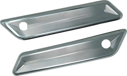 Kodlin Vektor Chrome Saddlebag Latch Covers for 2023-26 Harley Road Street Glide