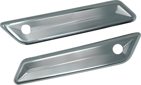 Kodlin Vektor Chrome Saddlebag Latch Covers for 2023-26 Harley Road Street Glide