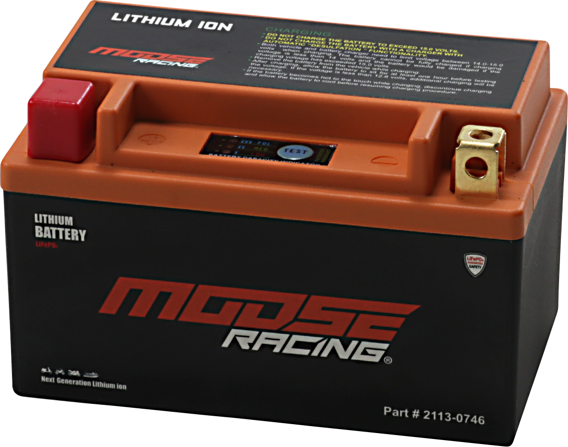 Moose Racing Lithium Ion Battery 1980-2017 Suzuki Honda Polaris Yamaha Kawasaki