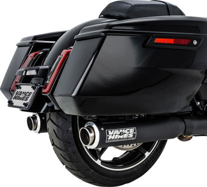 Vance & Hines Supersport Black Slip On Mufflers for 2018-2024 Harley Touring M8