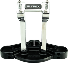 Slyfox 8" Raw 1-1/8" Clamping Pullback Handlebar Riser Kit for Harley Davidson