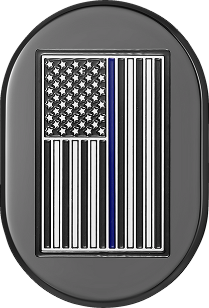 Figurati Blue Line American Flag Right Antenna Insert 2009-2023 Harley Touring