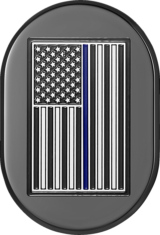 Figurati Blue Line American Flag Right Antenna Insert 2009-2023 Harley Touring