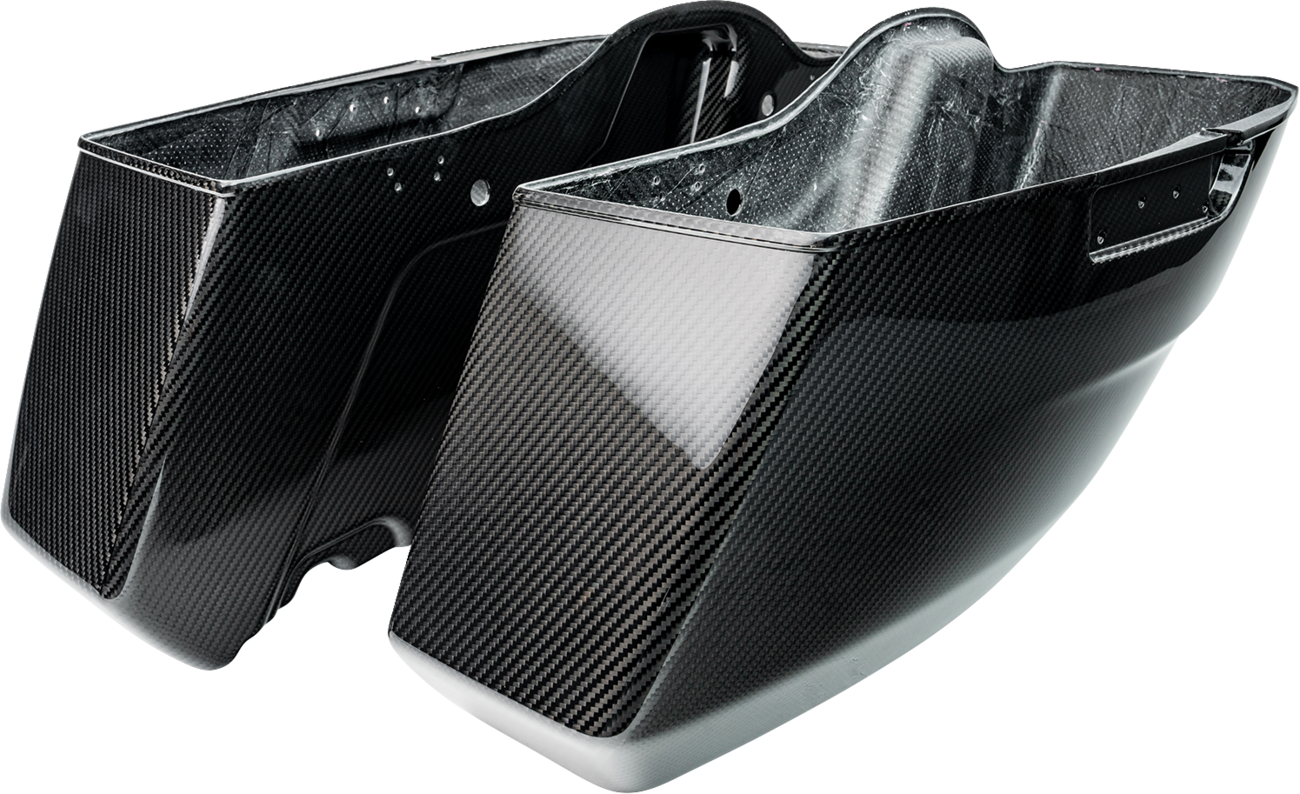 Slyfox Gloss Carbon Fiber Saddlebag Bottoms 2023-2025 Harley Road Street Glide