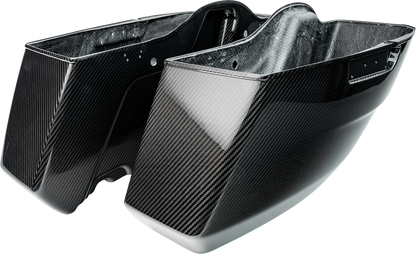 Slyfox Gloss Carbon Fiber Saddlebag Bottoms 2023-2025 Harley Road Street Glide