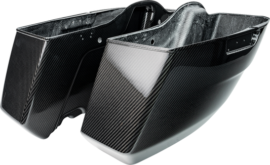 Slyfox Gloss Carbon Fiber Saddlebag Bottoms 2023-2025 Harley Road Street Glide